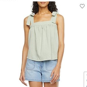 New a.n.a Tie Strap Cami Top, Large